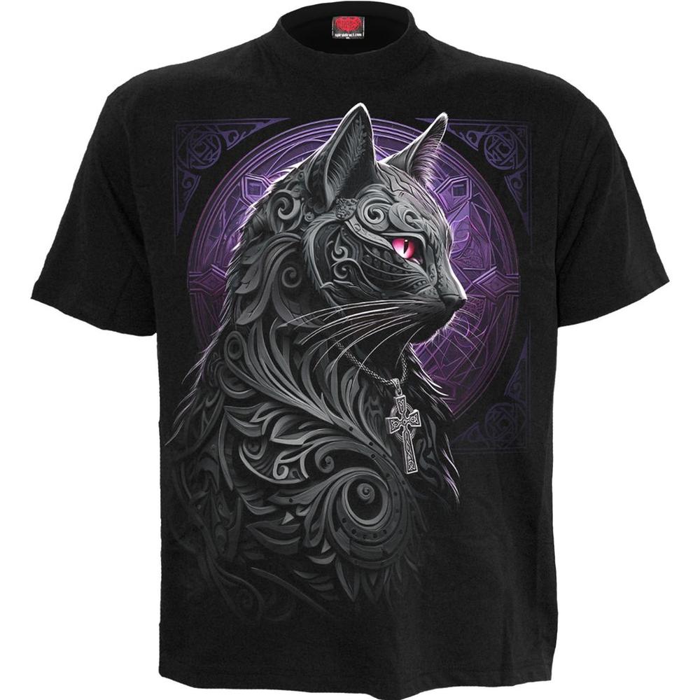 Spiral - Celtic Whiskers Herren T-Shirt - Schwarz